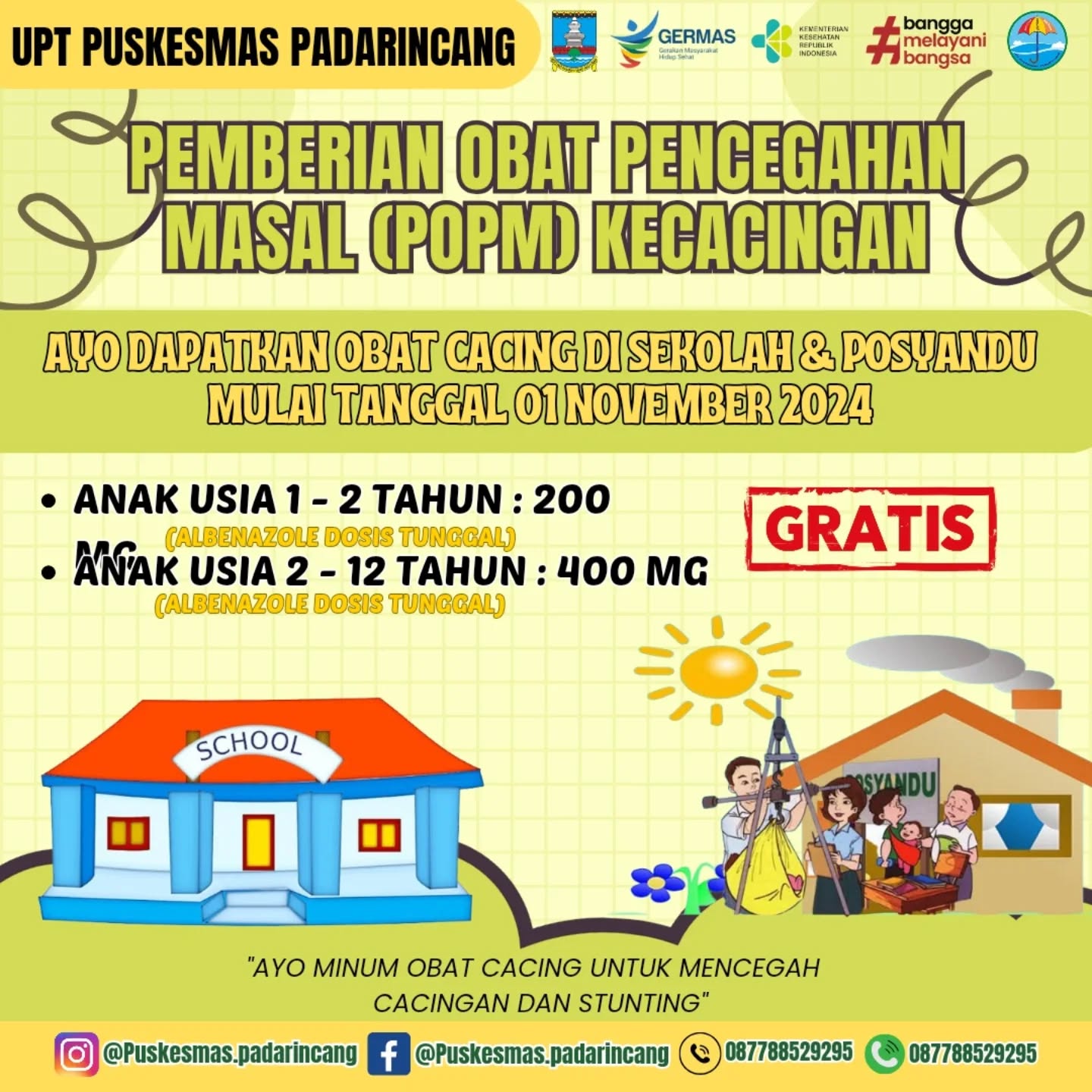 Pemberian Obat Cacing